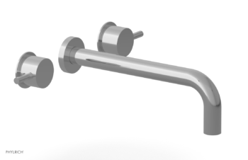 Phylrich Basic II 10"  Wall Lavatory Set - Lever Handles 230-14-10 - Polished Chrome