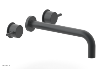 Phylrich Basic II 10"  Wall Lavatory Set - Lever Handles 230-14-10 - Gun Metal