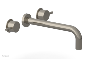 Phylrich Basic II 10"  Wall Lavatory Set - Lever Handles 230-14-10 - Polished Nickel