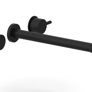 Phylrich Basic II 12″  Wall Lavatory Set – Lever Handles 230-14-12 – Matte Black
