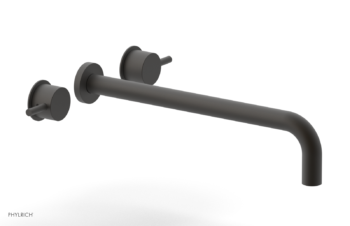 Phylrich Basic II 14"  Wall Lavatory Set - Lever Handles 230-14-14 - Oil Rubbed Bronze