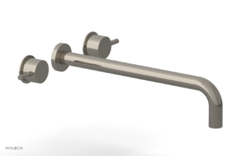 Phylrich Basic II 14"  Wall Lavatory Set - Lever Handles 230-14-14 - Polished Nickel