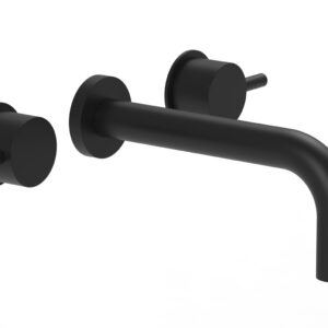 Phylrich BASIC II Wall Lavatory Set 230-14 – Matte Black