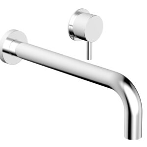 Phylrich Basic II 10″ Single Handle Wall Lavatory Set – Lever Handle 230-15-10 – Polished Chrome