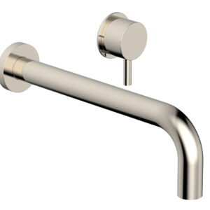 Phylrich Basic II 10″ Single Handle Wall Lavatory Set – Lever Handle 230-15-10 – Polished Nickel