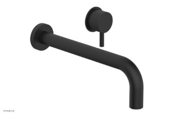 Phylrich Basic II 10" Single Handle Wall Lavatory Set - Lever Handle 230-15-10 - Matte Black