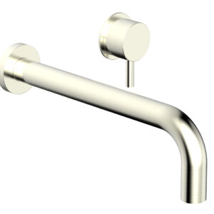 Phylrich Basic II 10″ Single Handle Wall Lavatory Set – Lever Handle 230-15-10 – Satin Nickel