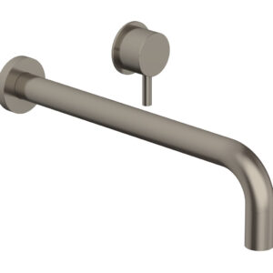 Phylrich Basic II 12″ Single Handle Wall Lavatory Set – Lever Handle 230-15-12 – Pewter