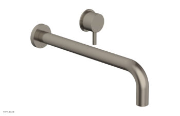 Phylrich Basic II 12" Single Handle Wall Lavatory Set - Lever Handle 230-15-12 - Pewter
