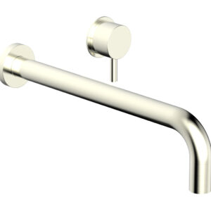 Phylrich Basic II 12″ Single Handle Wall Lavatory Set – Lever Handle 230-15-12 – Satin Nickel