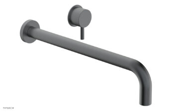 Phylrich Basic II 14" Single Handle Wall Lavatory Set - Lever Handle 230-15-14 - Gun Metal