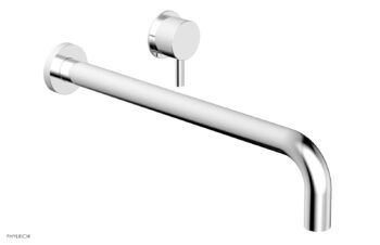 Phylrich Basic II 14" Single Handle Wall Lavatory Set - Lever Handle 230-15-14 - Polished Chrome