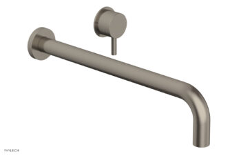 Phylrich Basic II 14" Single Handle Wall Lavatory Set - Lever Handle 230-15-14 - Pewter
