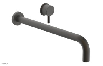 Phylrich Basic II 14" Single Handle Wall Lavatory Set - Lever Handle 230-15-14 - Oil Rubbed Bronze