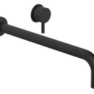 Phylrich Basic II 14″ Single Handle Wall Lavatory Set – Lever Handle 230-15-14 – Matte Black