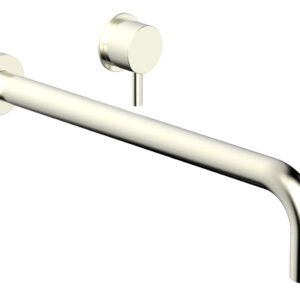 Phylrich Basic II 14″ Single Handle Wall Lavatory Set – Lever Handle 230-15-14 – Satin Nickel