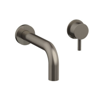 Phylrich Basic II Single Handle Wall Lavatory Set – Lever Handle 230-15 – Pewter