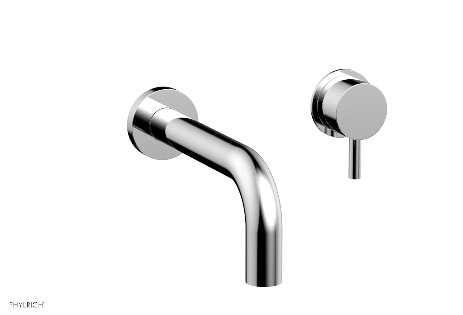 Phylrich Basic II Single Handle Wall Lavatory Set - Lever Handle 230-15 - Polished Chrome