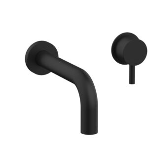 Phylrich Basic II Single Handle Wall Lavatory Set – Lever Handle 230-15 – Matte Black