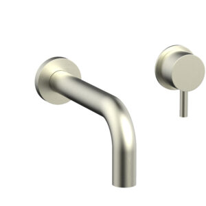 Phylrich Basic II Single Handle Wall Lavatory Set – Lever Handle 230-15 – Satin Nickel
