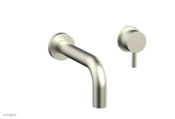 Phylrich Basic II Single Handle Wall Lavatory Set - Lever Handle 230-15 - Satin Nickel