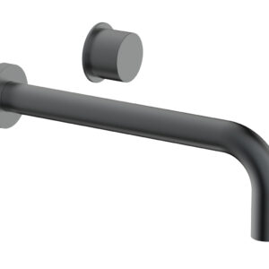 Phylrich Basic II 10″ Single Handle Wall Lavatory Set – Smooth Handle 230-16-10 – Gun Metal