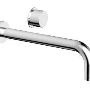 Phylrich Basic II 10″ Single Handle Wall Lavatory Set – Smooth Handle 230-16-10 – Polished Chrome