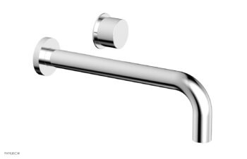 Phylrich Basic II 10" Single Handle Wall Lavatory Set - Smooth Handle 230-16-10 - Polished Chrome