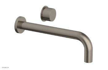 Phylrich Basic II 10" Single Handle Wall Lavatory Set - Smooth Handle 230-16-10 - Pewter