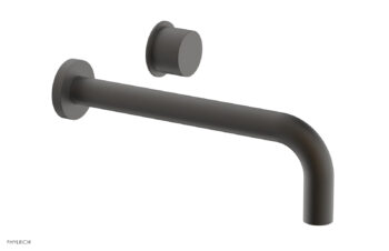 Phylrich Basic II 10" Single Handle Wall Lavatory Set - Smooth Handle 230-16-10 - Oil Rubbed Bronze