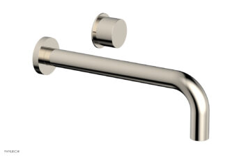 Phylrich Basic II 10" Single Handle Wall Lavatory Set - Smooth Handle 230-16-10 - Polished Nickel