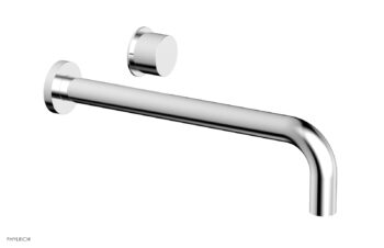Phylrich Basic II 12" Single Handle Wall Lavatory Set - Smooth Handle 230-16-12 - Polished Chrome