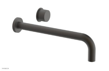 Phylrich Basic II 12" Single Handle Wall Lavatory Set - Smooth Handle 230-16-12 - Oil Rubbed Bronze