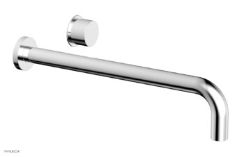 Phylrich Basic II 14" Single Handle Wall Lavatory Set - Smooth Handle 230-16-14 - Polished Chrome