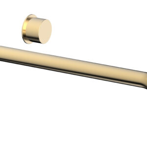 Phylrich Basic II 14″ Single Handle Wall Lavatory Set – Smooth Handle 230-16-14 – Satin Brass