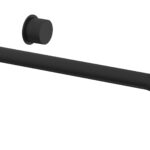 Phylrich Basic II 14" Single Handle Wall Lavatory Set - Smooth Handle 230-16-14 - Matte Black