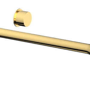 Phylrich Basic II 14″ Single Handle Wall Lavatory Set – Smooth Handle 230-16-14 – Polished Gold