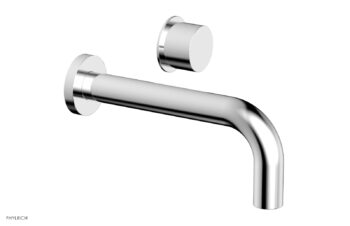 Phylrich Basic II Single Handle Wall Lavatory Set - Smooth Handle 230-16 - Polished Chrome