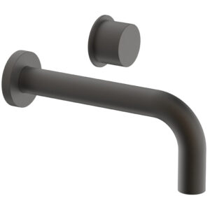 Phylrich Basic II Single Handle Wall Lavatory Set – Smooth Handle 230-16 – Oil Rubbed Bronze