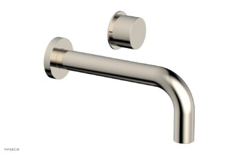 Phylrich Basic II Single Handle Wall Lavatory Set - Smooth Handle 230-16 - Polished Nickel