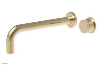 Phylrich Basic II 10" Single Handle Wall Lavatory Set - Knurled Handle 230-18-10 - Gun Metal
