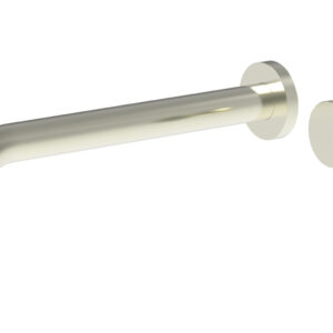 Phylrich Basic II 10″ Single Handle Wall Lavatory Set – Knurled Handle 230-18-10 – Satin Nickel
