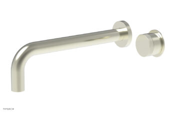 Phylrich Basic II 10" Single Handle Wall Lavatory Set - Knurled Handle 230-18-10 - Satin Nickel