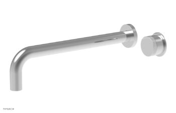 Phylrich Basic II 12" Single Handle Wall Lavatory Set - Knurled Handle 230-18-12 - Polished Chrome