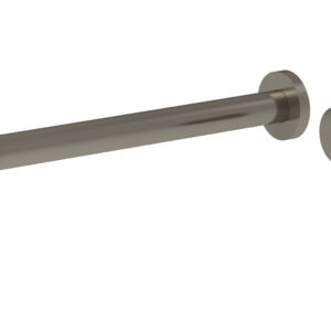 Phylrich Basic II 12″ Single Handle Wall Lavatory Set – Knurled Handle 230-18-12 – Pewter