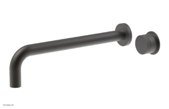 Phylrich Basic II 12" Single Handle Wall Lavatory Set - Knurled Handle 230-18-12 - Oil Rubbed Bronze