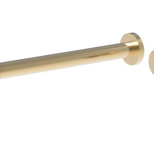 Phylrich Basic II 12″ Single Handle Wall Lavatory Set – Knurled Handle 230-18-12 – Satin Brass