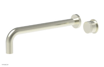 Phylrich Basic II 12" Single Handle Wall Lavatory Set - Knurled Handle 230-18-12 - Satin Nickel