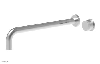 Phylrich Basic II 14" Single Handle Wall Lavatory Set - Knurled Handle 230-18-14 - Polished Chrome