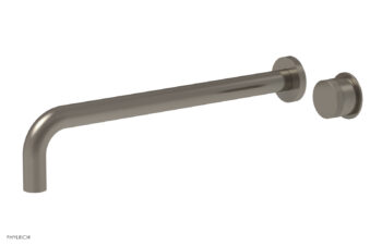 Phylrich Basic II 14" Single Handle Wall Lavatory Set - Knurled Handle 230-18-14 - Pewter